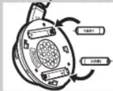 PHILIPS SBCHC8540 - Plaatsen/ vervangen van de batterijen - 2