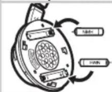 PHILIPS SBCHC8540 - Akkumulátorok behelyezése/cseréje - 2