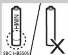 PHILIPS SBCHC8540 - Bateriju idėjimas ir pakeitimas - 1