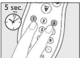 PHILIPS Active Crystals SWS4400 - Manually setting the remote control - 2