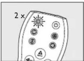 PHILIPS Active Crystals SWS4400 - Manually setting the remote control - 3