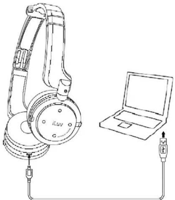 ILUV i913 - Chargement de la batterie du casque - 1