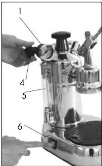 LA PAVONI Europiccola Lusso EL - - STARTING THE MACHINE - 3