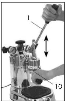 LA PAVONI Europiccola Lusso EL - - EROGAZIONE DEL CAFFE' - 10