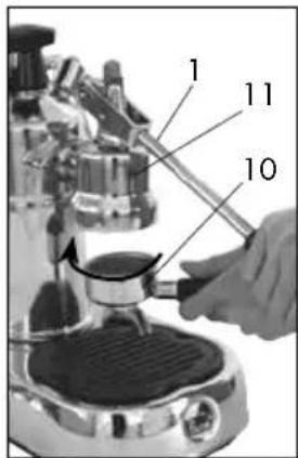 LA PAVONI Europiccola Lusso EL - - EROGAZIONE DEL CAFFE' - 7