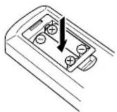 KENWOOD M505USBB - Mise en place des piles - 1