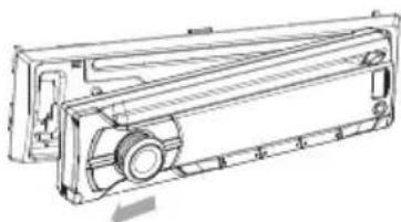 PHILIPS CarStudio CEM5100 - Detachez le panneau avant - 2