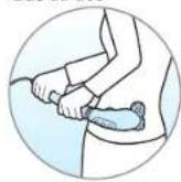 PANASONIC EV2510K - Utilisation du vibromasseur sur les zones suivantes: - 3