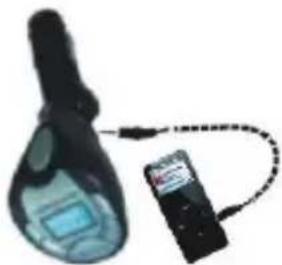 KONIG MP3FMTRANS40 - Utilisation de la prise d'entrée audio - 1