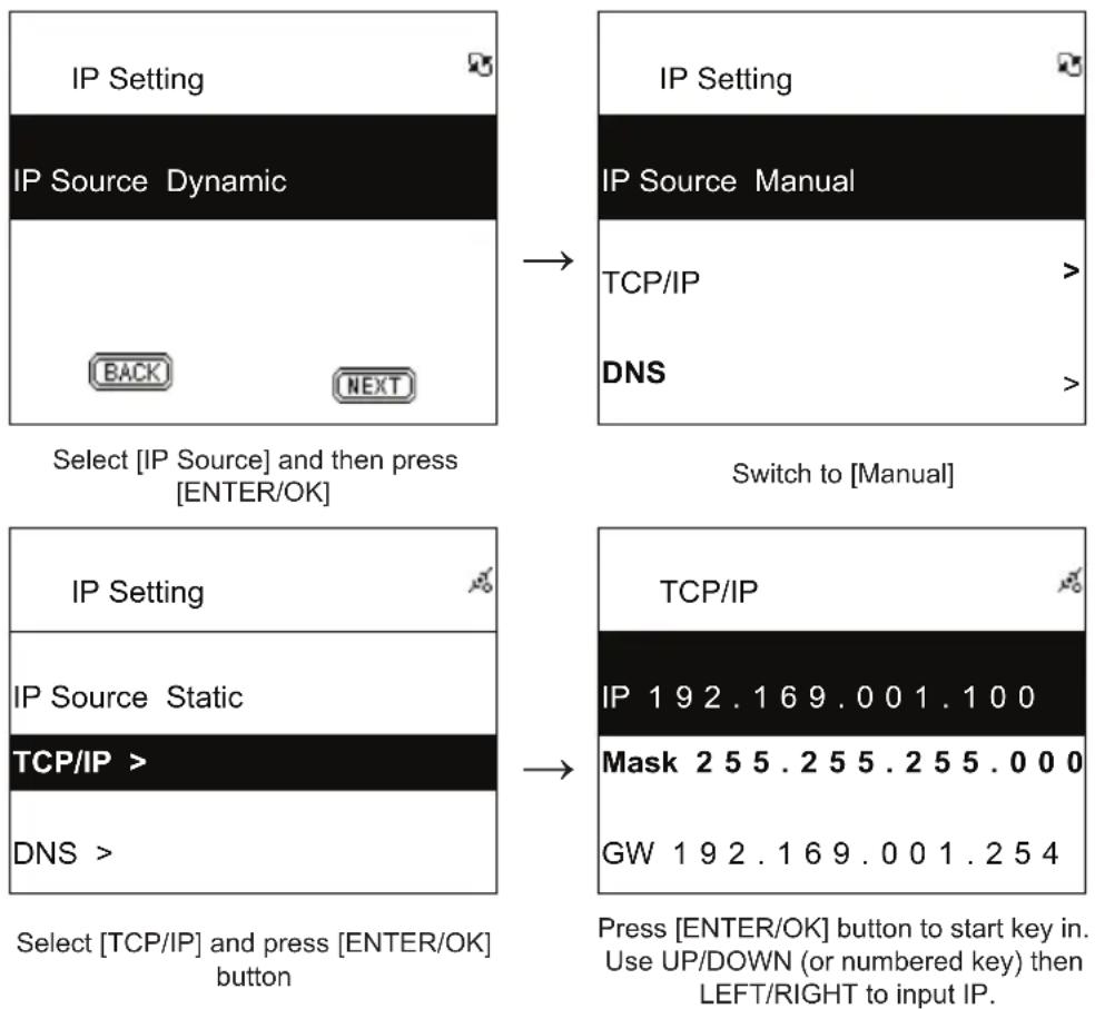 KONIG HAVIR22 - Inputting Static IP - 1