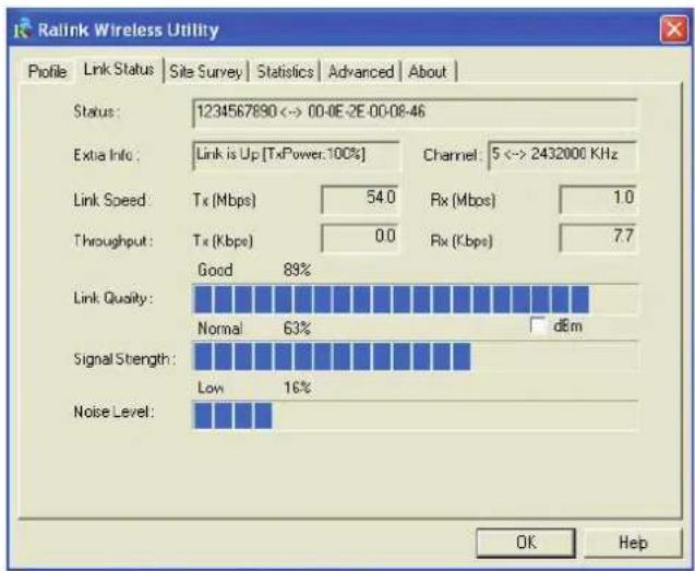 KONIG CMPWNUSB12 - Starea linkului - 1
