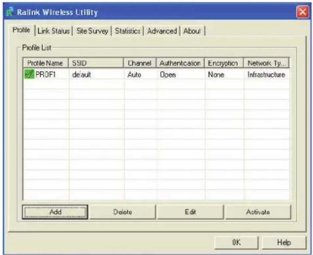 KONIG CMPWNUSB12 - Lista profilurilor: - 1