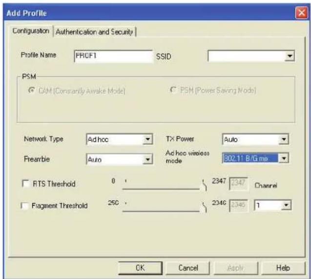 KONIG CMPWNUSB12 - Lagga till aller redigera en konfigurationsprofil - 1