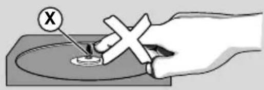 Diagram showing a hand using a tool to mark a defect or damage point, with a 'X' symbol indicating the defect.
