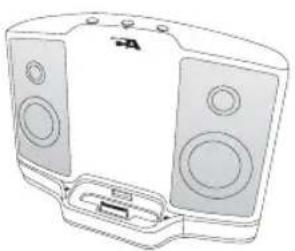 Cyber Acoustics CA461 - Connexion du iPod Shuffle ou d'autre source audio - 1