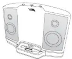 Cyber Acoustics CA461 - Conexão ao iPod Shuffle ou outra fonte - 1