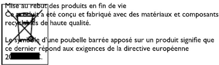PHILIPS QC5053 - Marquage WEEE - Notice DFU, section « Informations pour le consommateur » - 1