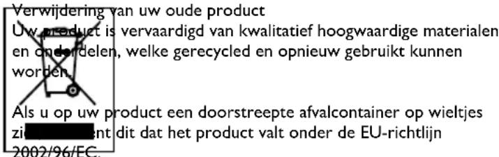PHILIPS QC5053 - WEEE-markering in de DFU: "Informatie voor de consument" - 1