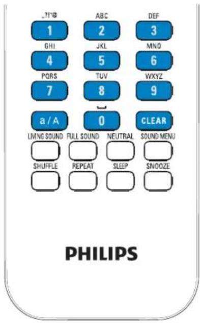 PHILIPS Streamium NP3500 - Saisie de texte à l'aide de la télécommande - 1
