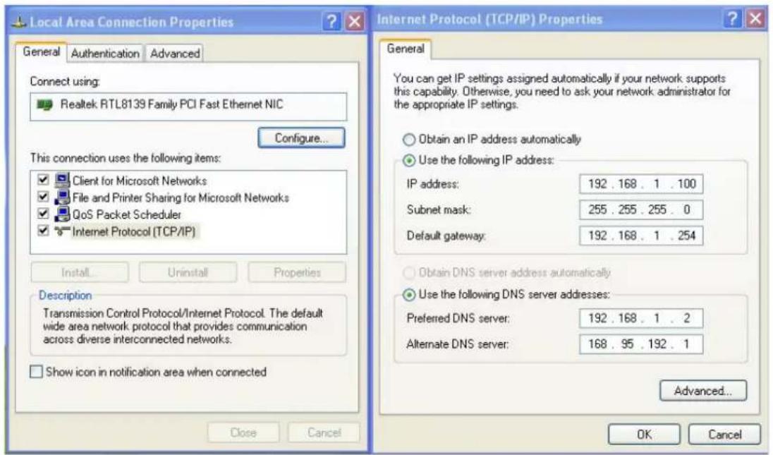 Lupus Electronics LE920 - Changez l'adresse IP du PC: - 1