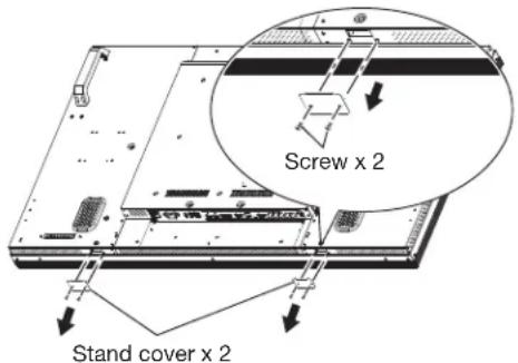 MITSUBISHI MDT551S - How to install the stands - 1