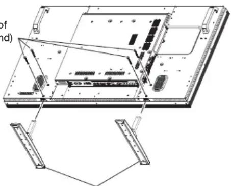 MITSUBISHI MDT551S - How to install the stands - 2