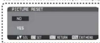 MITSUBISHI MDT551S - Sub menu screen - 1