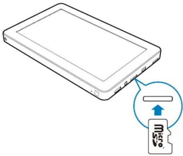 PHILIPS PV7005 - Insertion d'une carte micro SD - 1
