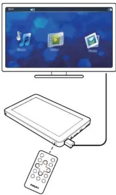 PHILIPS PV7005 - Lecture sur votre HDTV - 2