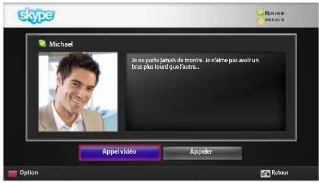 skype Michael Je ne porte jamais de monte. Je n'aime pas avoir un bras plus lourd que l'autre... Appel vidéo Appeler Option Retour