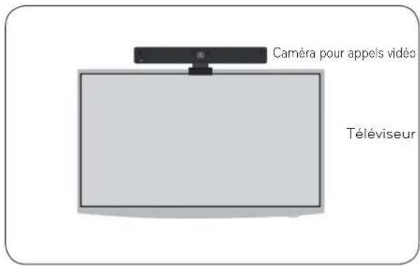 Caméra pour appels vidéo Téléviseur