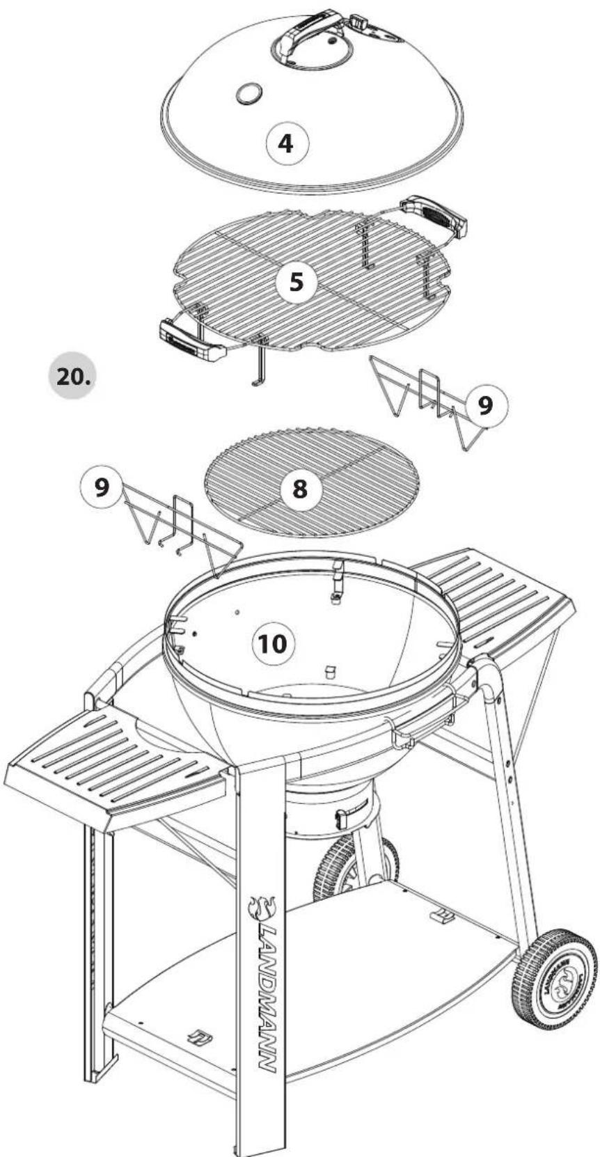 LANDMANN 31346 - Ympäristön huomioon ottaminen ja grillin havittäminen - 28