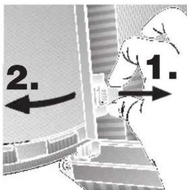 NEFF D2624X0 - Mounting the door: - 2