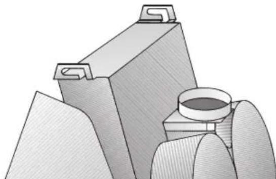 NEFF D2624X0 - Aansluiting luchtafvoerbuis 120 mm: - 1