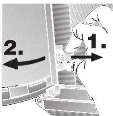 NEFF D2664X0 - Mounting the door: - 2