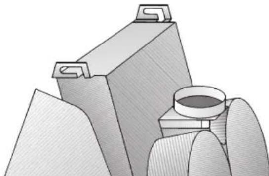 NEFF D2664X0 - Aansluiting luchtafvoerbuis ∅ 120 mm: - 1