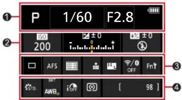LEICA VLux 30 - Iformations d'enregistrement sur I'ecran - 1