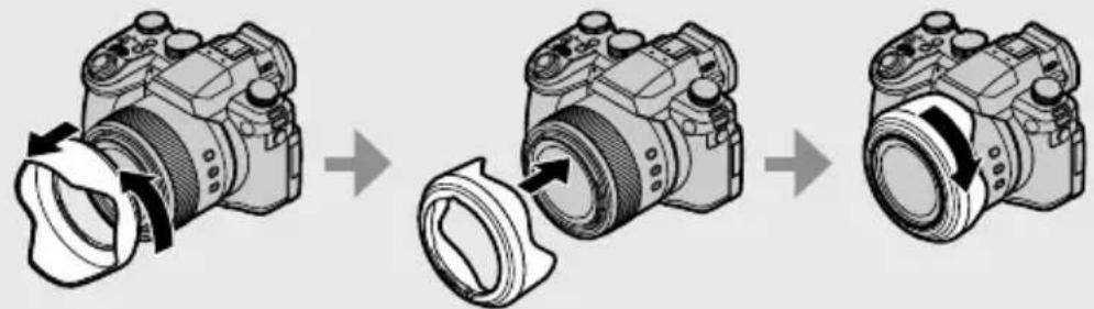 LEICA VLux 30 - Fixation du parasoleil - 5