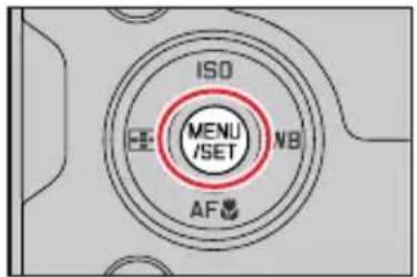 LEICA VLux 30 - Appuyez sur [MENU/SET] pour ouvrir le menu. - 1