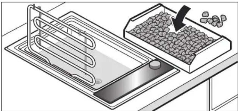 NEFF Domino NK 6430 N - Grillen über Lavasteinen - 2