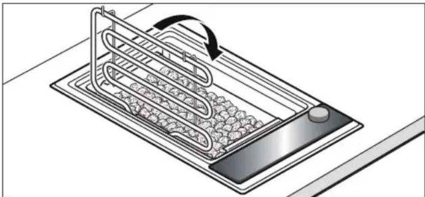 NEFF Domino NK 6430 N - Asar con piedras de lava - 3