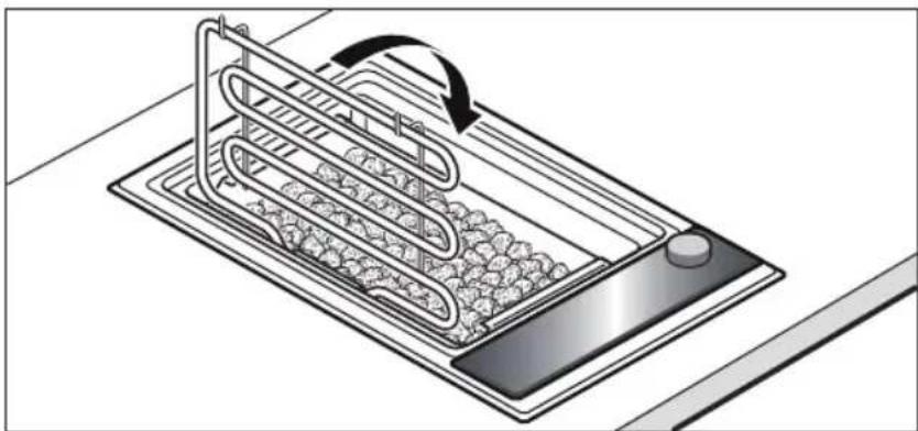 NEFF Domino NK 6430 N - Griller au-dessus des pierres de lave - 3