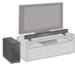 PANASONIC SCHTB20 - Při umístění reproduktorů na stolek - 1