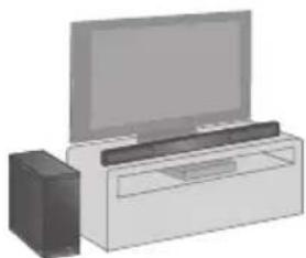 PANASONIC SCHTB20 - Quando si collocano i diffusori su un tavolo - 2