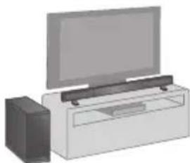 PANASONIC SCHTB20 - Quando si collocano i diffusori su un tavolo - 1