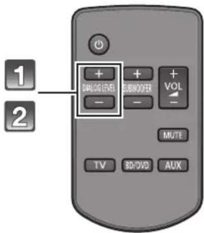 PANASONIC SCHTB20 - Pro nastavení úrovně efektu dialogu - 1