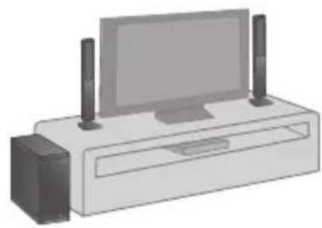 PANASONIC SCHTB20 - Fixez les pieds d'enceinte sous les enceintes. - 2