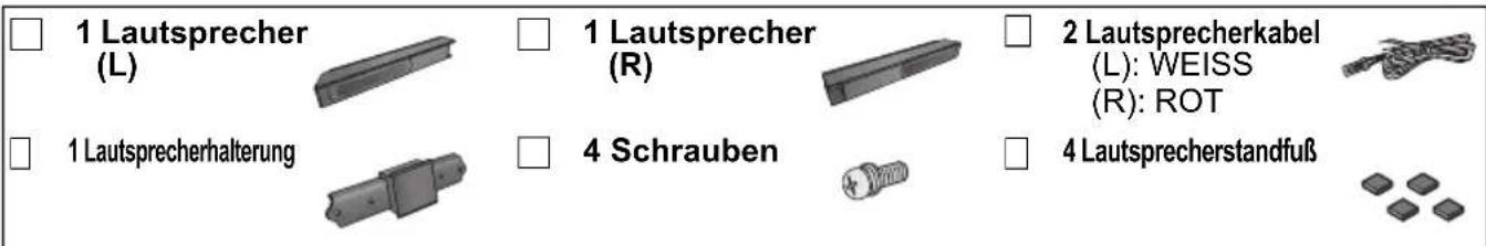 PANASONIC SCHTB20 - Aufstellen der Lautsprecher mit den Füßen - 1