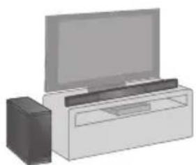 PANASONIC SCHTB20 - Při umístění reproduktorů na stolek - 2