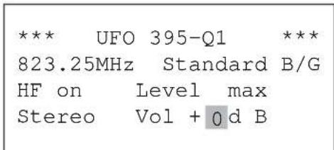 KATHREIN UFO 395 - Setting the Volume - 1